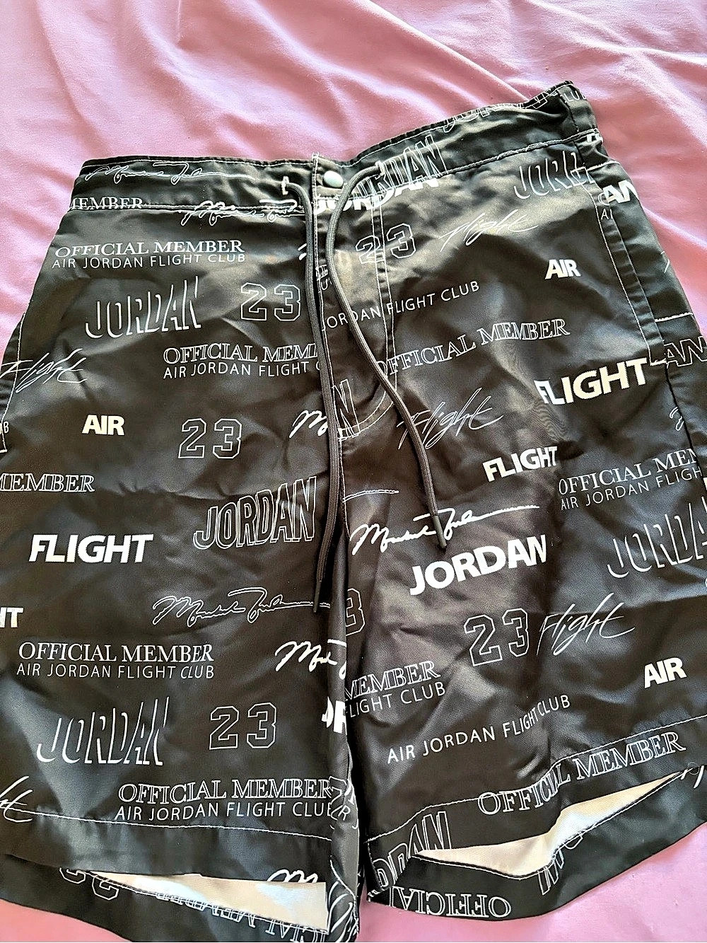 Jordan Flight Printed Cat Scratch Shorts Black & White Medium